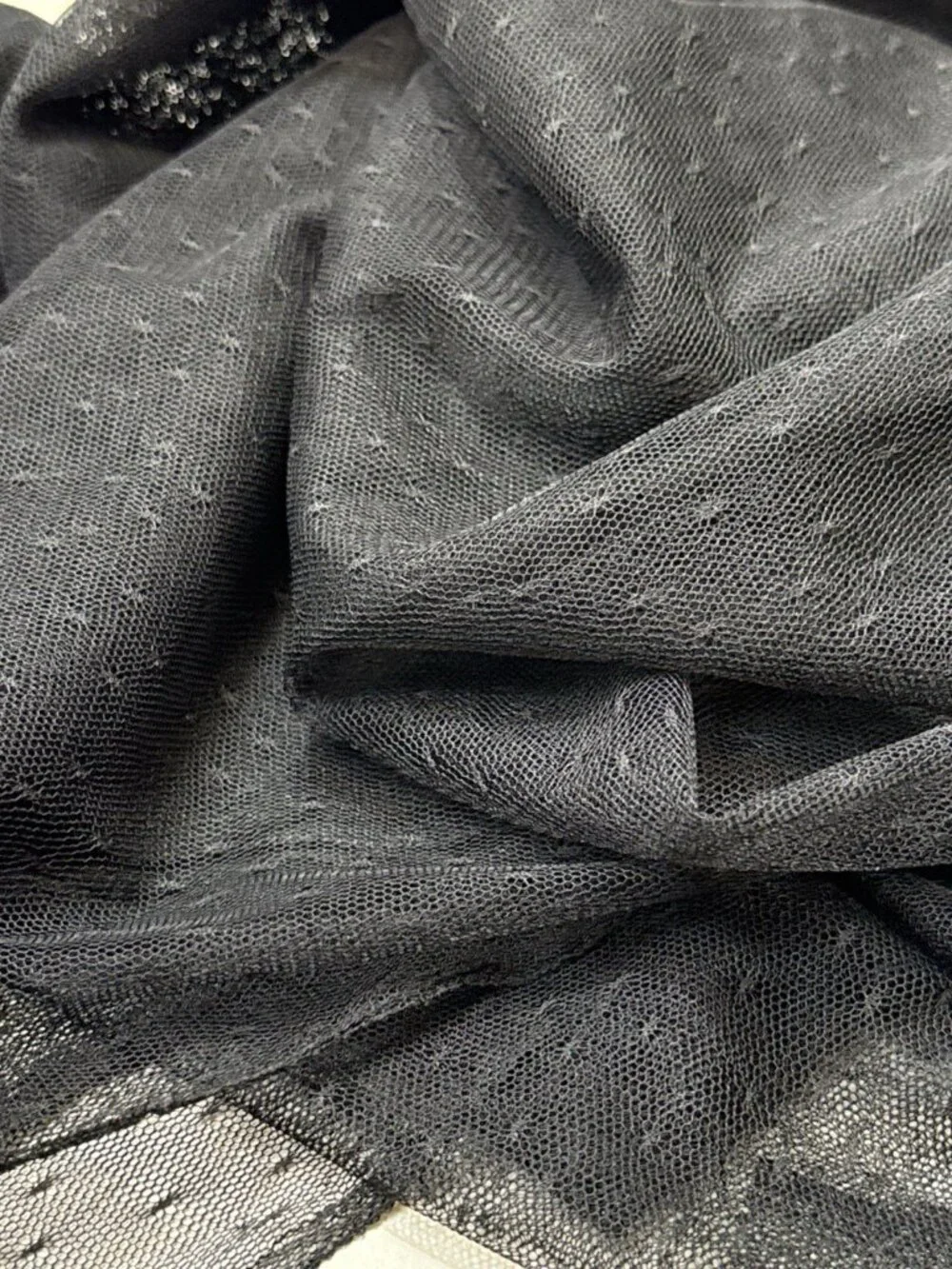 Tulle black sheer